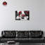 Art mural espadrilles de rêve de style noir et rouge brillant par Notoriart-102494754-102494744