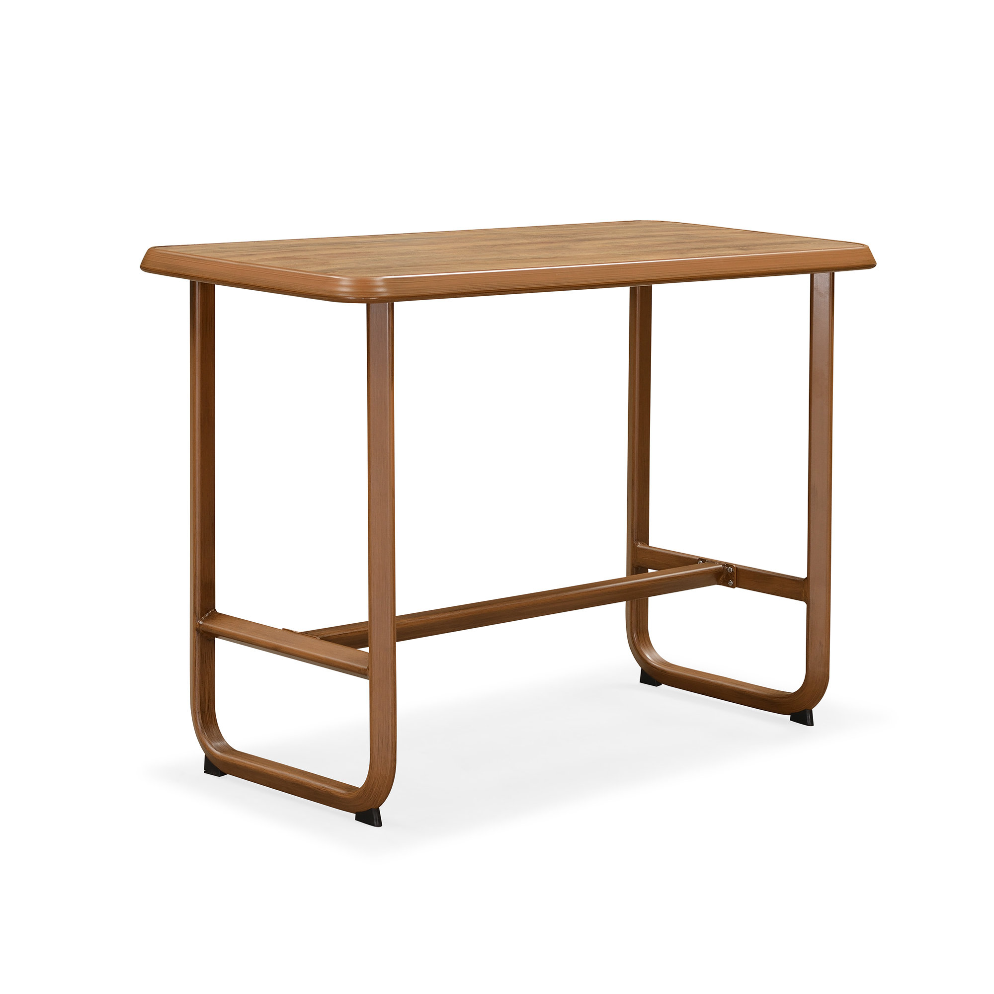 Latitude Run® Outdoor Dining Coffee Kitchen Breakfast Long Desk Metal