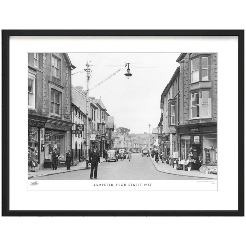 Lampeter, High Street 1952 by Francis Frith - Single Picture Frame Print, 28cm H x 36cm W x 2.3cm D