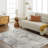 Machine Woven Polypropylene Area Rug in Gray-388943456