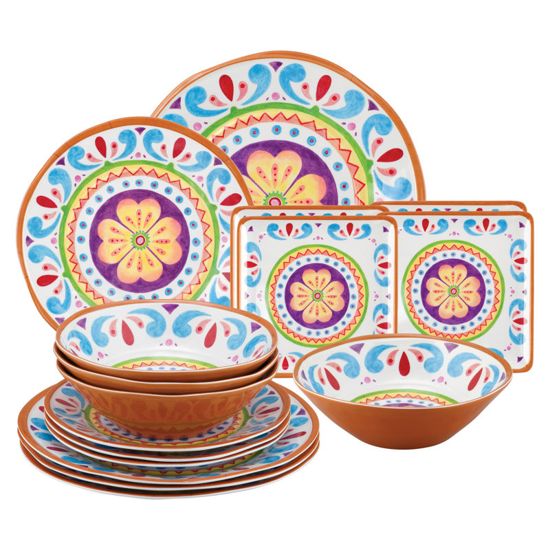 Melamine Dinnerware Set 16 Piece - Service for 4