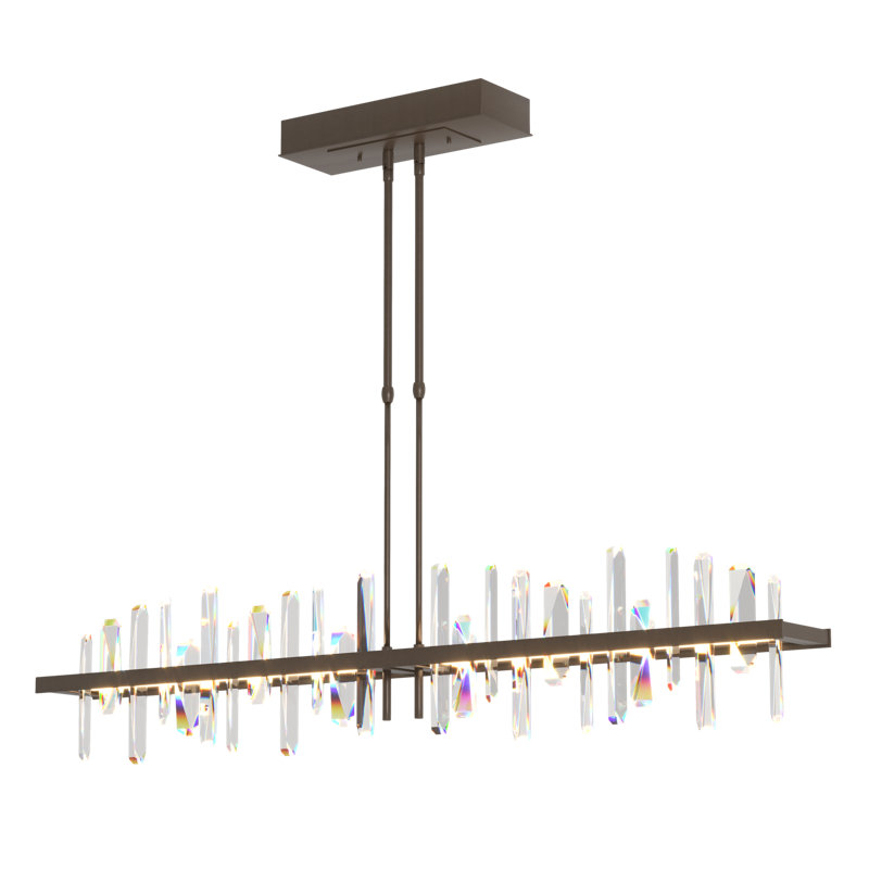 Solitude Kitchen Island Linear LED Pendant, Bronze