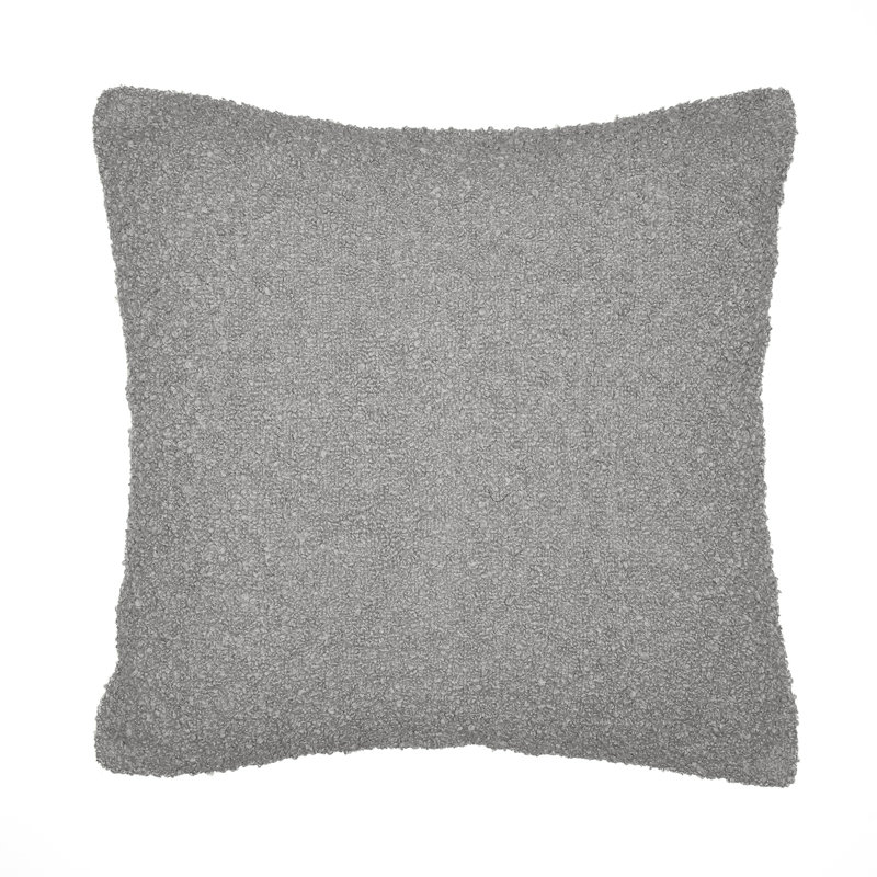 Coussin Boucle, Gris, Inférieur, H 20 po x l 20 po