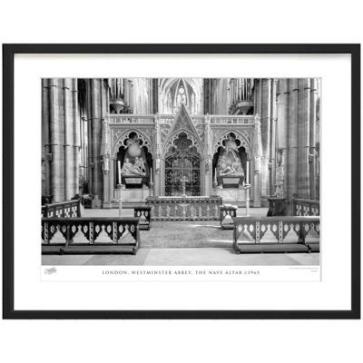 London, Westminster Abbey, the Nave Altar C1965 1 Piece Single Picture Frame Wall Art