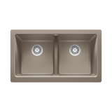 Vintera SILGRANIT 33" L X 19'' W Double Bowl Farmhouse Sink