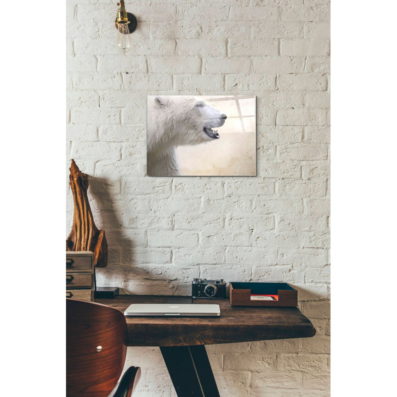 «Polaire» par Karen Smith, art mural en verre acrylique, H 12 po x l 16 po x P 0,12 po