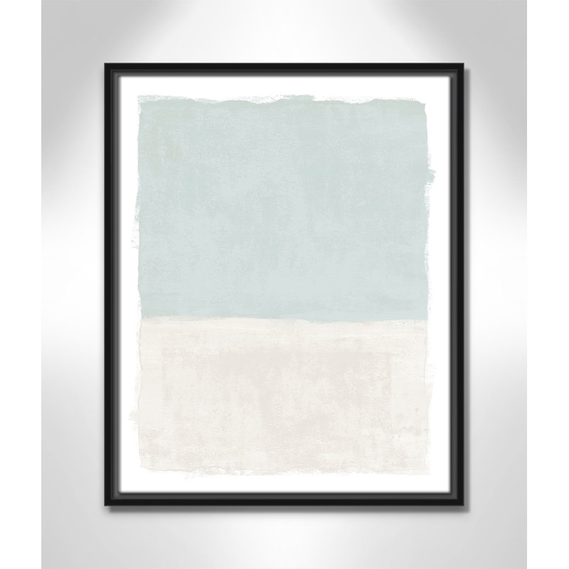«Ocean Tides I Print» par Natalie Carpentieri, Cadre flottant noir, L 17,5 po x H 21,5 po
