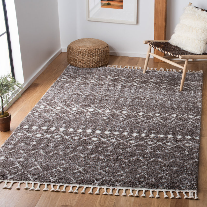 Berber Fringe Shag Performance Southwestern Rug, Rectangle 8' x 10'