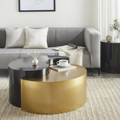  Table basse de style moderne et contemporain avec cadre en tôle de fer durable Ying