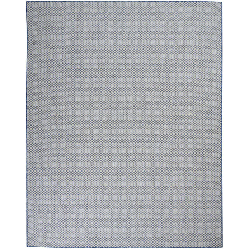 Tapis bleu tissé à la machine 8 pi x 10 pi