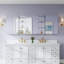 Armoire à pharmacie à miroir pour salle de bain encastrée ou en surface l 84 po x H 30 po -1846592964