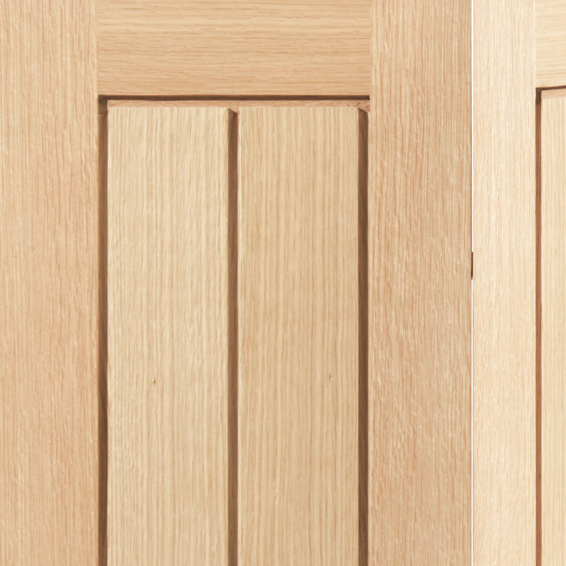 Thames Solid Oak Bi-Fold Door Unfinished