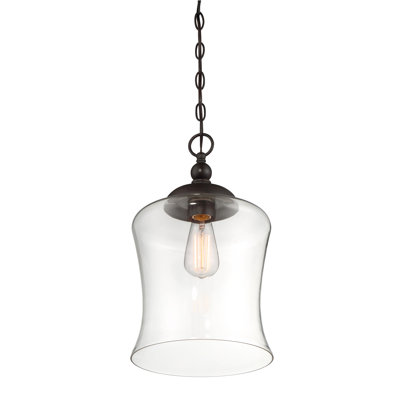 Rafaelat Jody 1 - Light Single Bell Pendant in Bronze