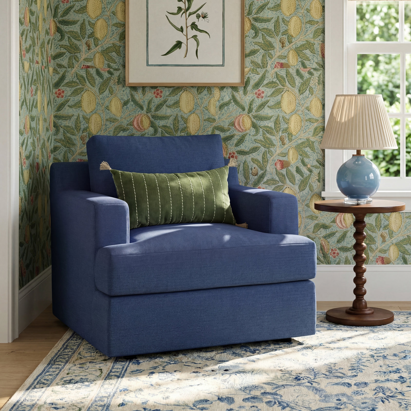Cayden Upholstered Chair And A Half, Conversation Capri Basketweave