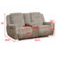 Ensemble de salon inclinable 3 pièces Yensy avec porte-gobelet, port USB et prise de courant-1680478252