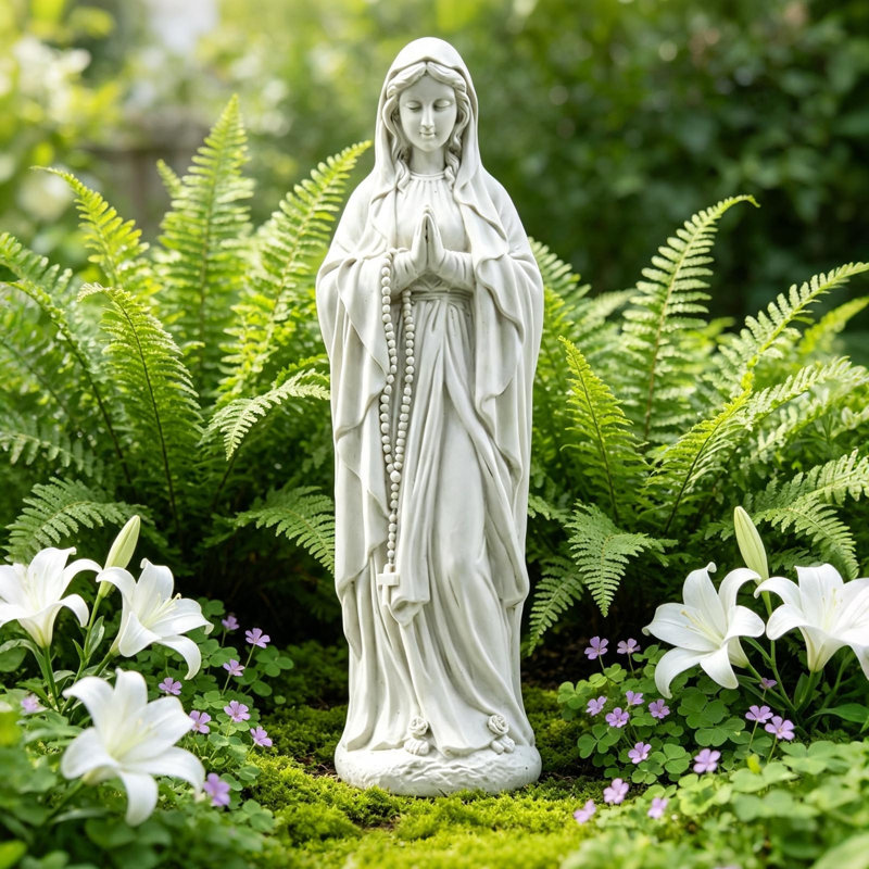 Statue de jardin de la Vierge Marie