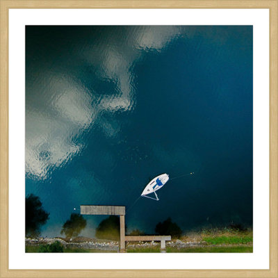 " Lone White Boat " by Karolis Janulis