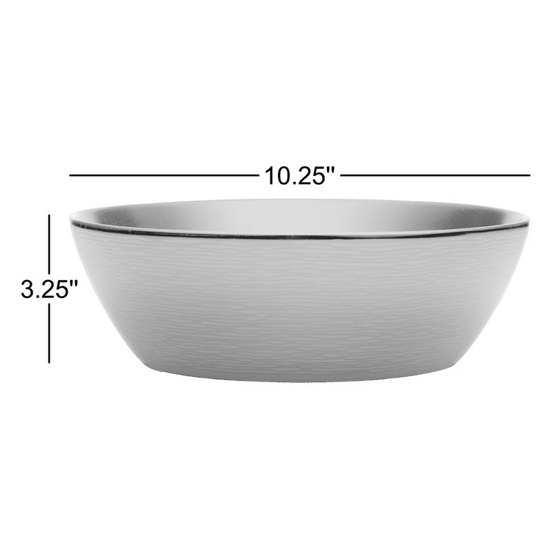 Bol à légumes tourbillonnant Norcake, 10 1/4 po, 90 oz., Noir