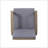 Outdoor Acacia Wood Club Chairs Set With Cushions For Stylish Relaxation