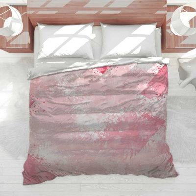 Pink Abstract Texture Comforter