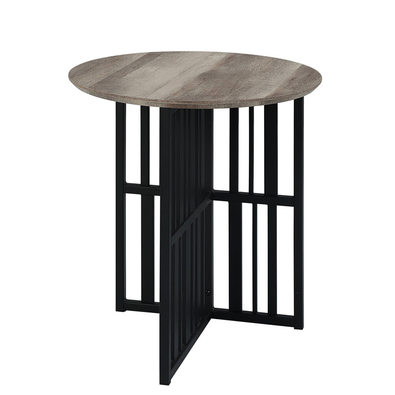 End Table with Double Pedestal