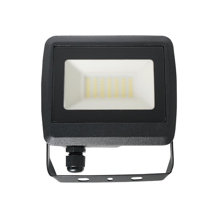 Adetoun Black 12cm H Integrated LED Outdoor Flush Mount