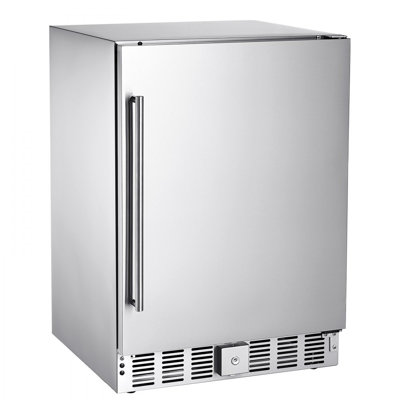 24" Outdoor Beverage Fridge Cooler 150QT Beer Refrigerator Stainless Steel on Fridge.com