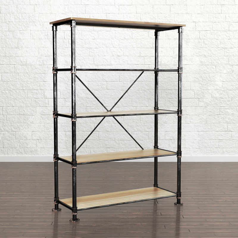 Bibliothèque étagère en métal Holsworthy H 70,63 "
