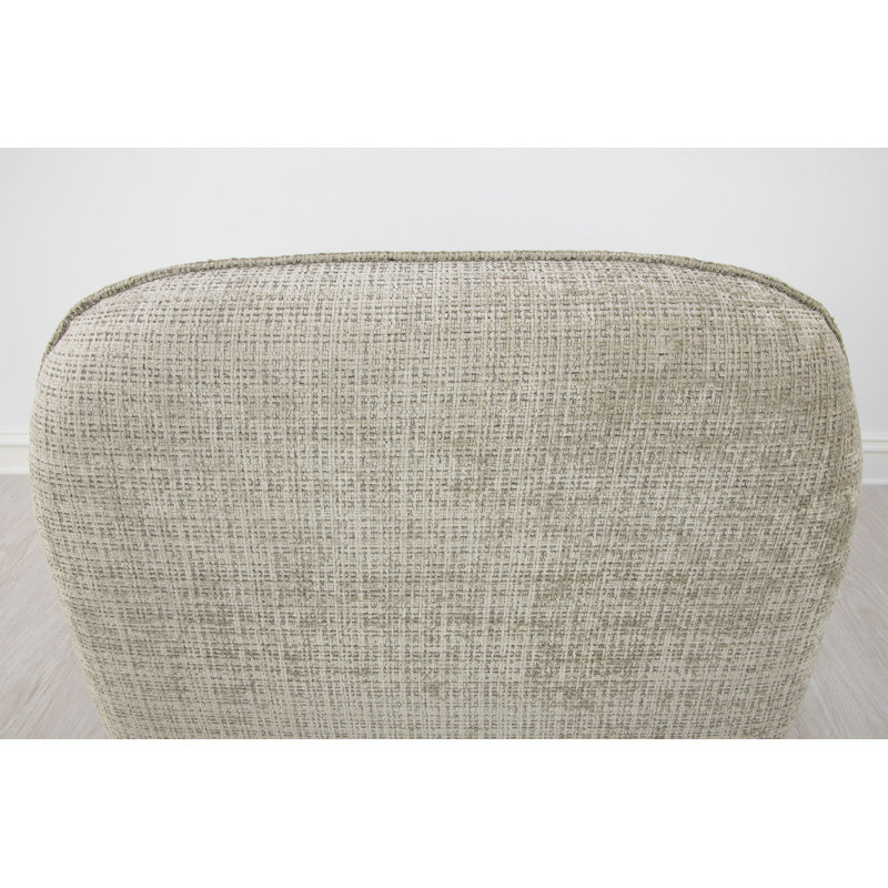 Dallas Swivel Chair, Soft Taupe Velvet