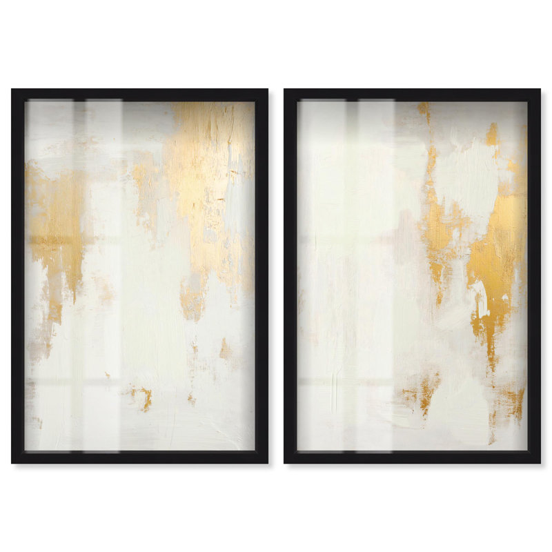 Tranquility pair Gold Art , Noir, H 16 po x l 11 po