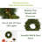 Faux Lighted Pine 24'' Wreath