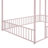 Schererville Metal House Style Floor Bed with Canopy and Guardrails-1553846325-1553846320