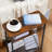 Multi-Functional Narrow End Table, Rustic Brown, Perfect For Small Spaces