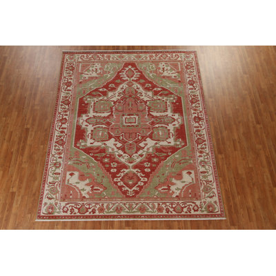 Tapis turc géométrique fait à la main 8 x 10