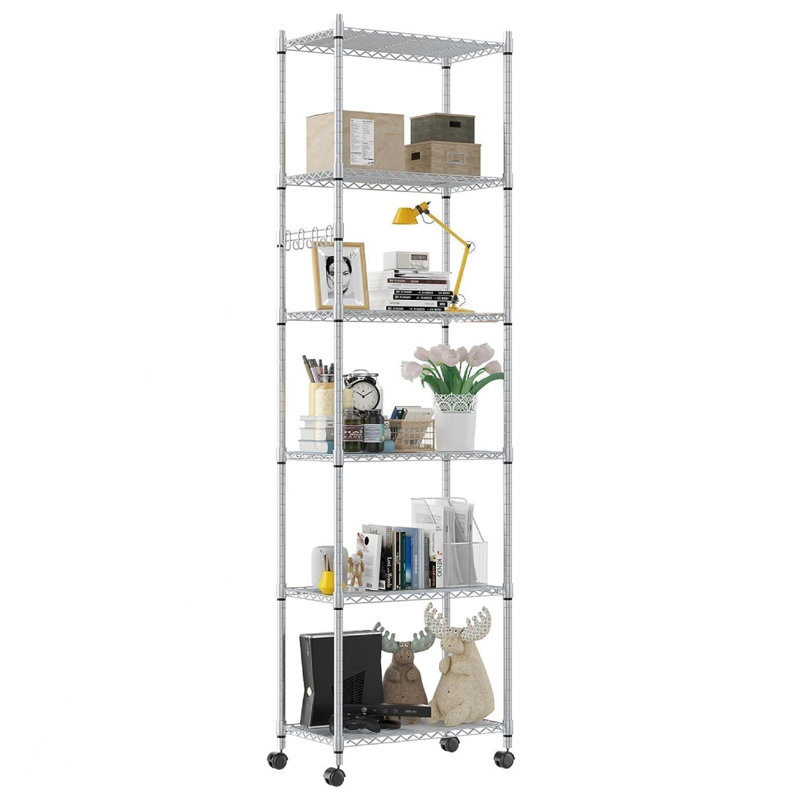 Airmont 54 cm W Shelving Unit, Silver