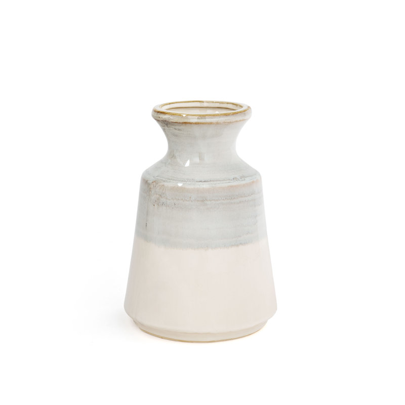 Handmade Ceramic / Porcelain Table Vase, 9" H x 6" W x 6" D