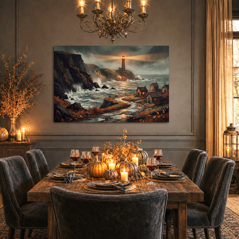 Art mural sur toile Halloween, 18"H x 24"W