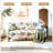 Davey Upholstered Linen Blend Button Tufted Square Arm Loveseat-25245573