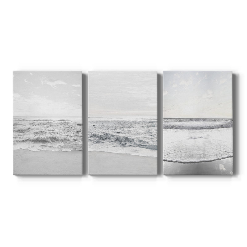 «Gentle Tides I», toile tendue sur mesure - 3 pièces, H 36 po x l 72 po