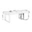 Bureau rectangulaire en bois manufacturé brun noisette-1697970556-1697970558