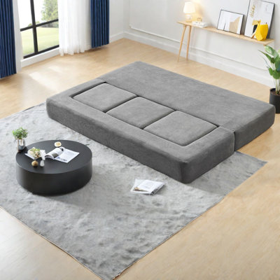 Compression Modular Sofas, Grey Foam Modern Multifunctional Small Home