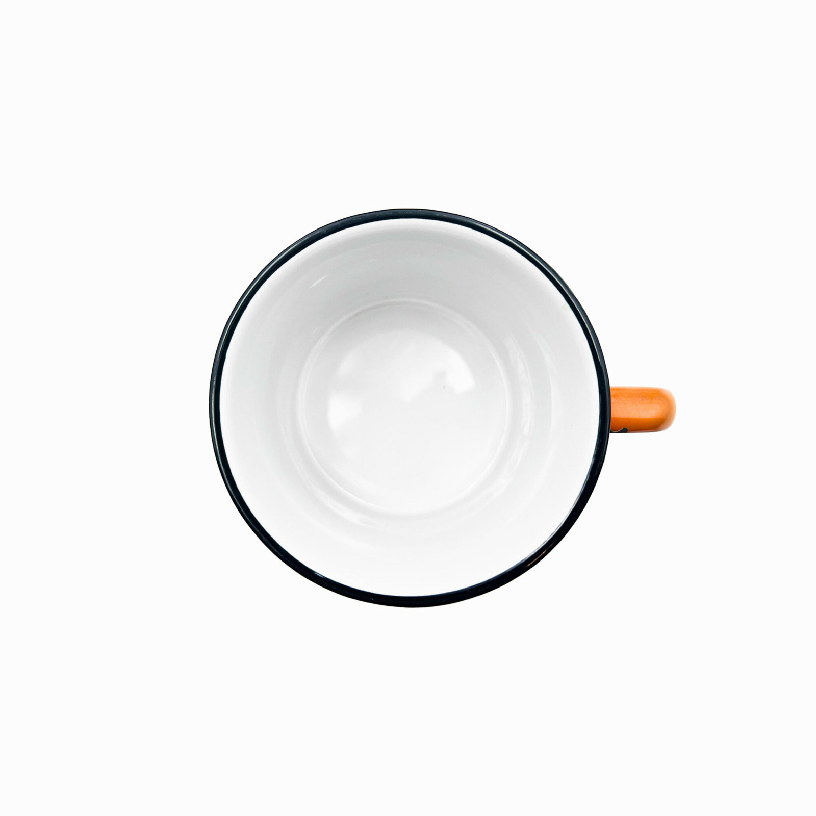 Tinware Stoneware Mug, Orange