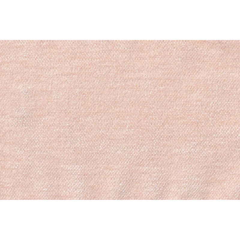 Canapé d'angle rose poudré 5 pièces, style moderne et modulable, avec coussins de soutien pour le dossier.