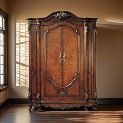 American style retro luxury bedroom wardrobe