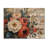 Summer Assorted Bouquets Flowers On A Wood Slide - Assorted Bouquets Wood Wall Decor-728072802