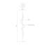 Lampe sur pied colonne Cursive