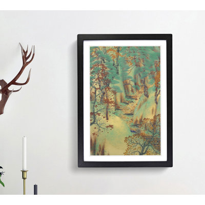 Way to Atago by Yokoyama Taikan - Framed Print