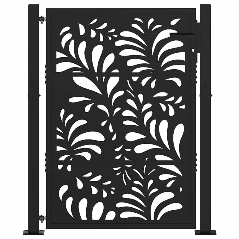 Weathering Steel Gate, Black, 105 x 130 cm