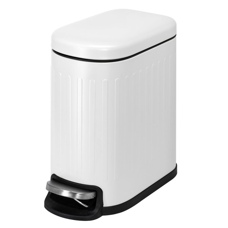 Acento Curved Rectangular Soft Close Premium Pedal Waste Bin, Green