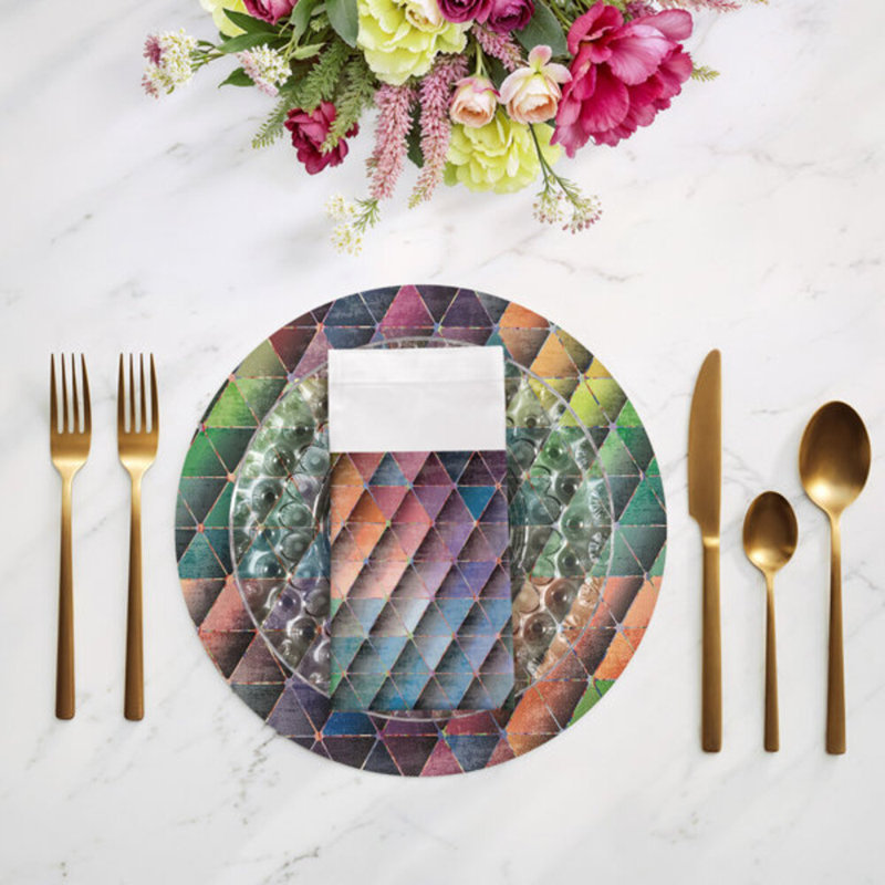 Triage Multi Cotton Sateen Dinner Napkins